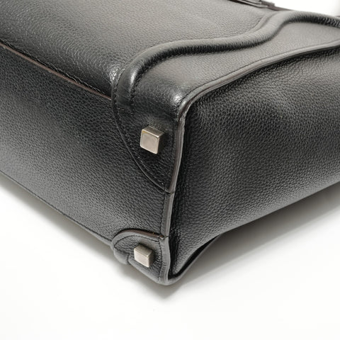 CELINE Luggage Leather Handbag black WS27647