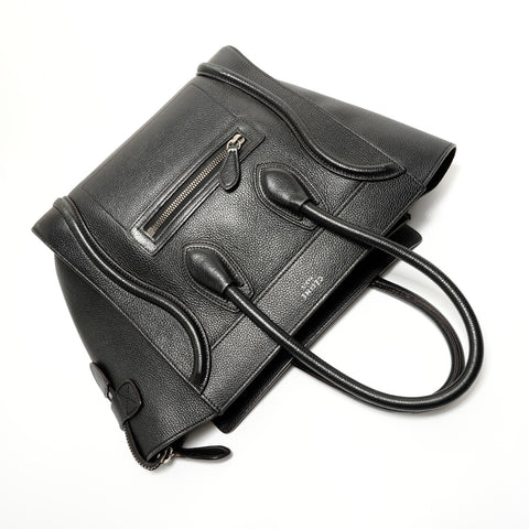 CELINE Luggage Leather Handbag black WS27647