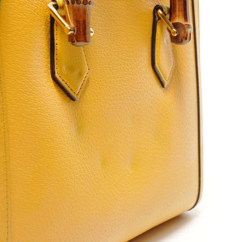 GUCCI Diana Small Bamboo 3-way Handbag yellow WS27648