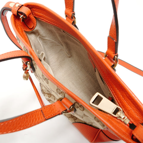 GUCCI GG canvas 2way Handbag beige WS27653