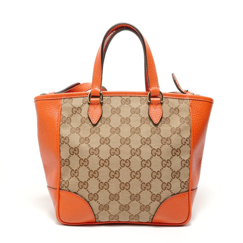 GUCCI GG canvas 2way Handbag beige WS27653