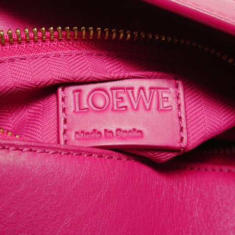 LOEWE Puzzle Edge 2-way Leather Shoulder Bag pink WS27658