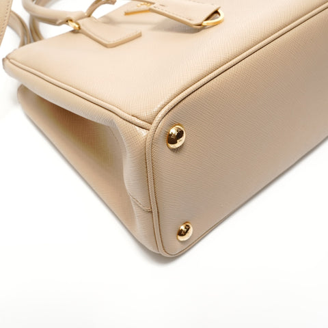 PRADA Saffiano Galleria 2-way 1BA863 Handbag beige WS27663