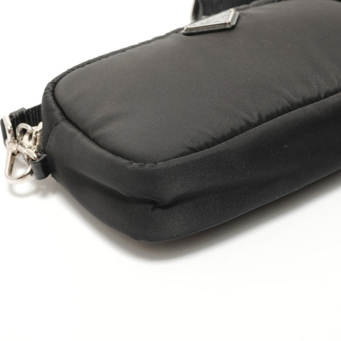PRADA Nylon Shoulder Bag black WS27665