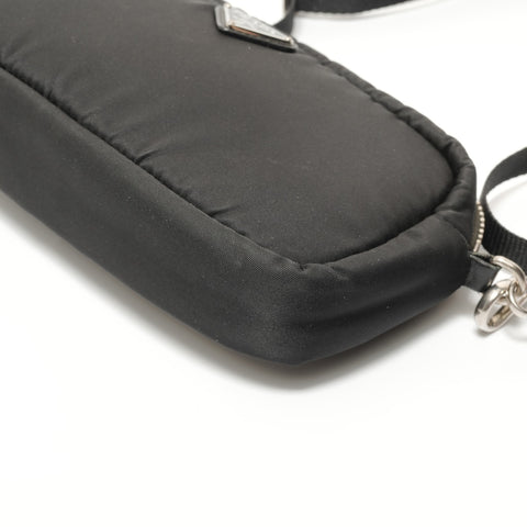 PRADA Nylon Shoulder Bag black WS27665