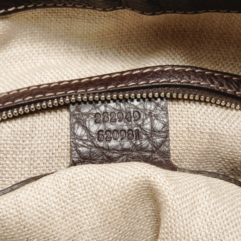 GUCCI GG canvas 2way Tote Bag Brown WS27666