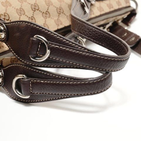 GUCCI GG canvas 2way Tote Bag Brown WS27666