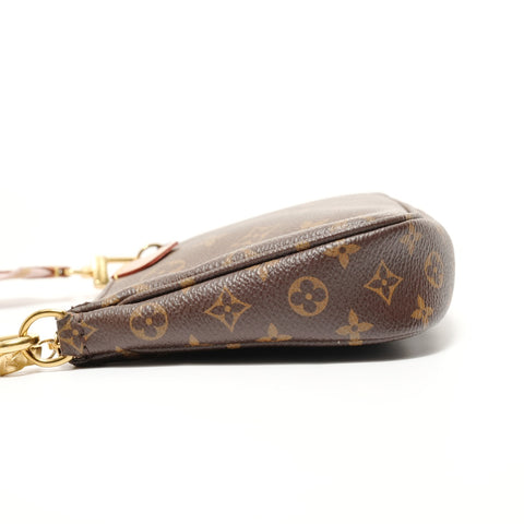 LOUIS VUITTON Monogram Multi Pochette Aux Soir Shoulder Bag Brown WS27668