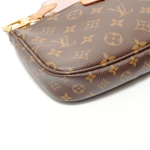 LOUIS VUITTON Monogram Multi Pochette Aux Soir Shoulder Bag Brown WS27668