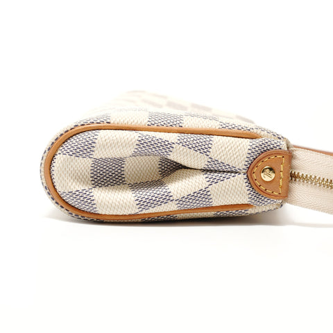 LOUIS VUITTON Damier Azur Eva, made in 2013. Shoulder Bag white WS27669