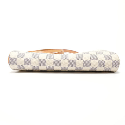 LOUIS VUITTON Damier Azur Eva, made in 2013. Shoulder Bag white WS27669