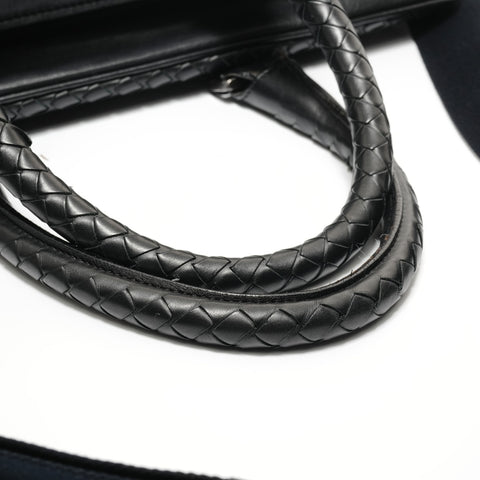 BOTTEGAVENETA INTRECCIATO 2-way Business Bag Handbag black WS27670