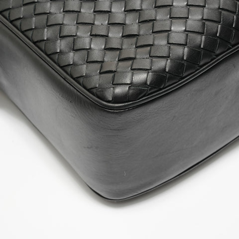 BOTTEGAVENETA INTRECCIATO 2-way Business Bag Handbag black WS27670