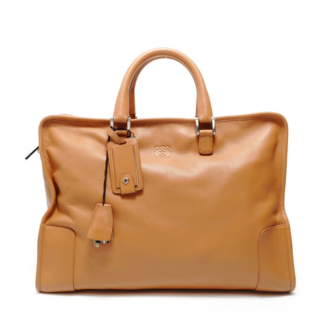 LOEWE Amazona 40 Leather Handbag Brown WS27671