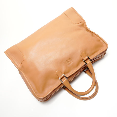 LOEWE Amazona 40 Leather Handbag Brown WS27671