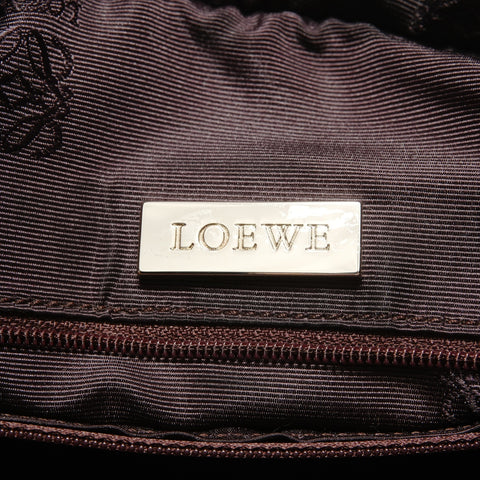 LOEWE Amazona 40 Leather Handbag Brown WS27671