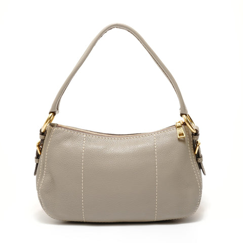 PRADA leather one belt Shoulder Bag gray WS27673