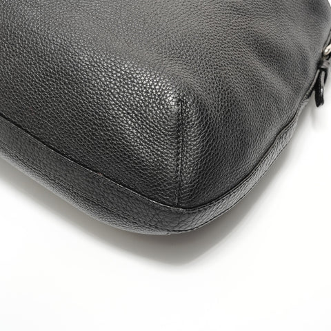 PRADA Leather logo one belt Shoulder Bag black WS27674
