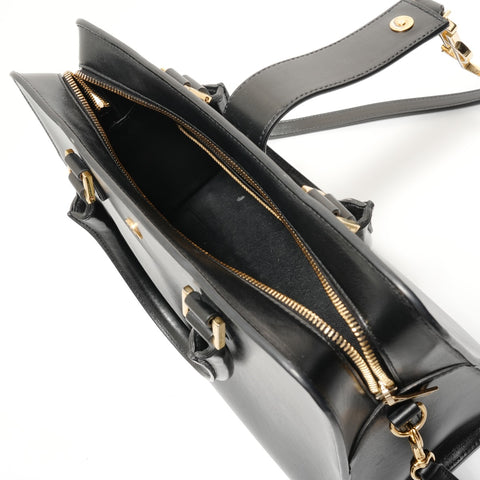 YVES SAINT LAURENT YSL Cabas Cassandra 2-way Handbag black WS27675