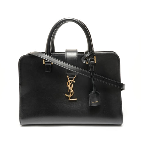 YVES SAINT LAURENT YSL Cabas Cassandra 2-way Handbag black WS27675