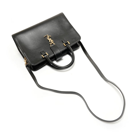 YVES SAINT LAURENT YSL Cabas Cassandra 2-way Handbag black WS27675