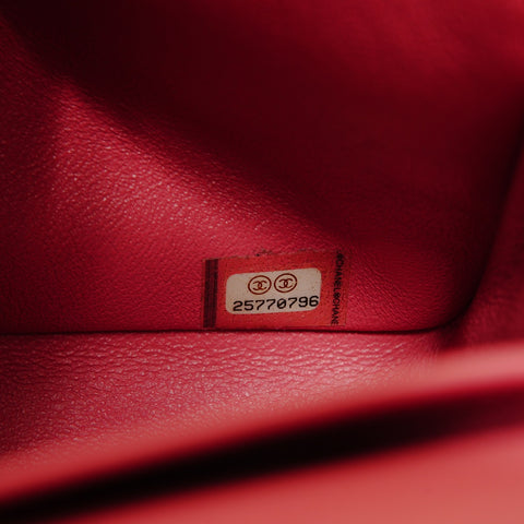 CHANEL 25 series Matelass Caviar Skin Double Flap Shoulder Bag pink WS27677