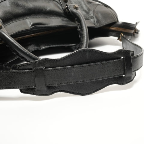 BALENCIAGA City Leather 2way Handbag black WS27678