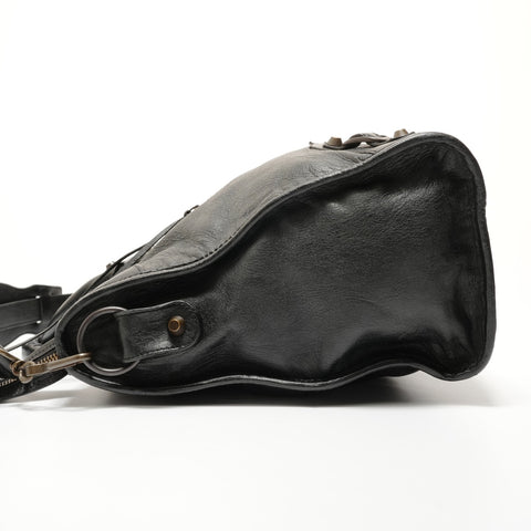 BALENCIAGA City Leather 2way Handbag black WS27678