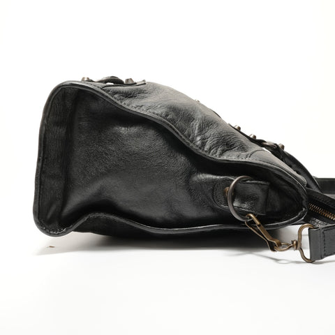 BALENCIAGA City Leather 2way Handbag black WS27678