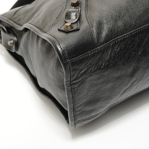 BALENCIAGA City Leather 2way Handbag black WS27678