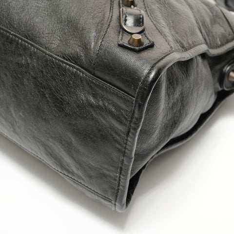 BALENCIAGA City Leather 2way Handbag black WS27678