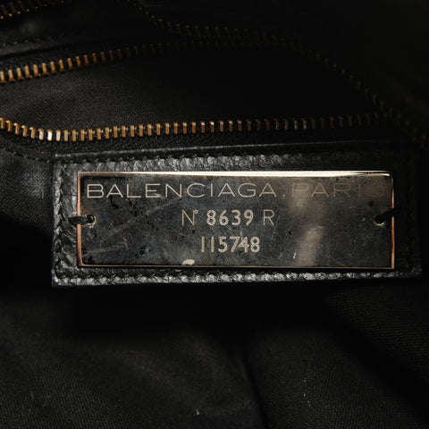 BALENCIAGA City Leather 2way Handbag black WS27678
