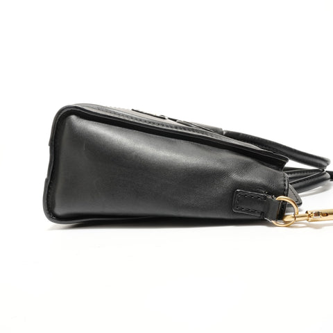 CELINE Luggage Nano Shopper 2-way Leather Handbag black WS27679