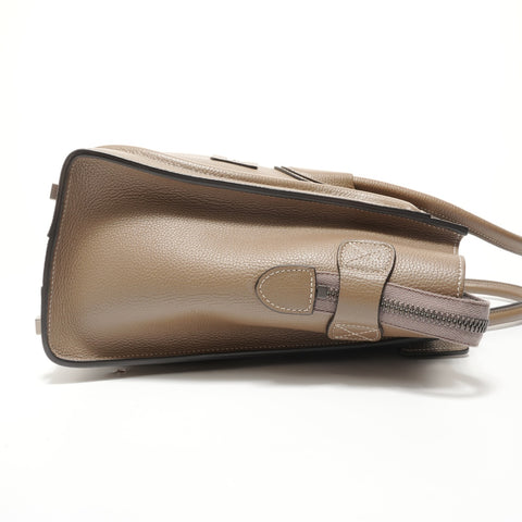 CELINE Luggage Micro Leather Handbag beige WS27681