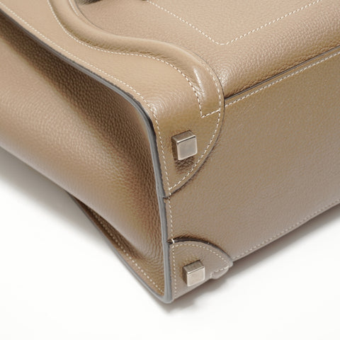 CELINE Luggage Micro Leather Handbag beige WS27681