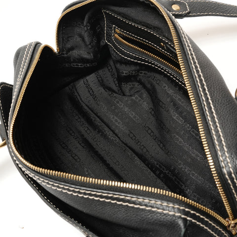 CELINE Leather Triomphe Shoulder Bag black WS27683