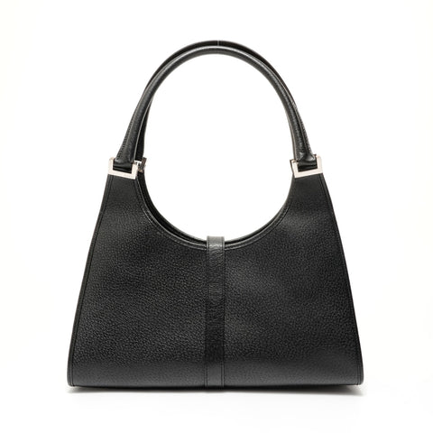 GUCCI Jackie Leather One Belt Shoulder Bag black WS27685