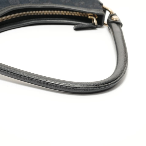 GUCCI GG Canvas One Belt Abby Shoulder Bag black WS27686