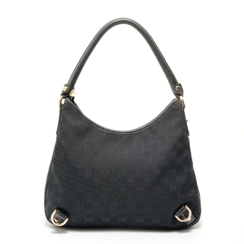 GUCCI GG Canvas One Belt Abby Shoulder Bag black WS27686