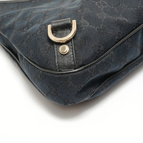 GUCCI GG Canvas One Belt Abby Shoulder Bag black WS27686