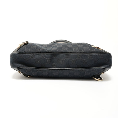 GUCCI GG Canvas One Belt Abby Shoulder Bag black WS27686