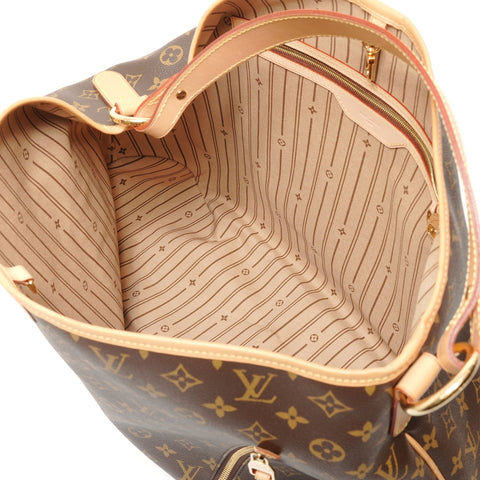 LOUIS VUITTON 2010 Monogram Delightful GM Shoulder Bag Brown WS27688