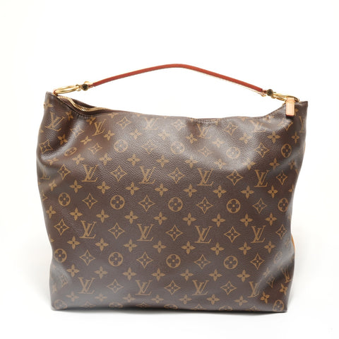 LOUIS VUITTON Sully MM Monogram, manufactured in 2014 Shoulder Bag Brown WS27689