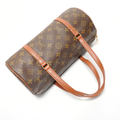 LOUIS VUITTON Monogram Papillon 30, manufactured in 1991. Shoulder Bag Brown WS27692