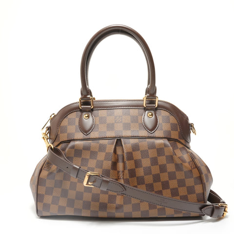 LOUIS VUITTON 2011 Damier Trevi PM Handbag Brown WS27693