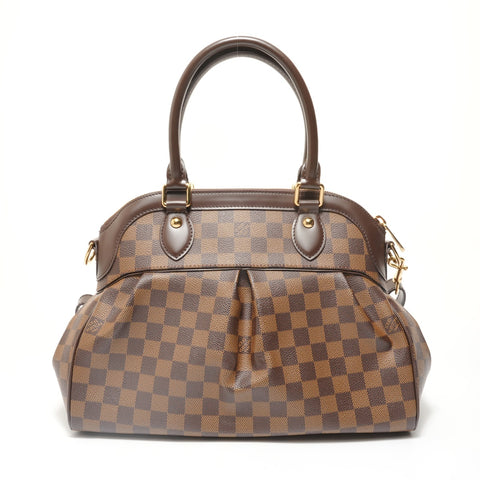 LOUIS VUITTON 2011 Damier Trevi PM Handbag Brown WS27693
