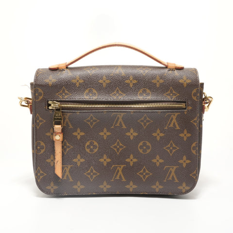 LOUIS VUITTON Monogram Pochette Metis MM (2013 model) Shoulder Bag Brown WS27695