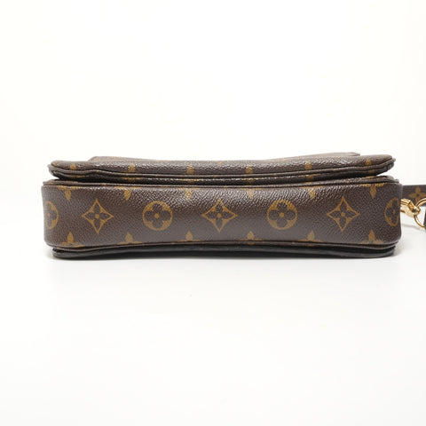 LOUIS VUITTON Monogram Pochette Metis MM (2013 model) Shoulder Bag Brown WS27695