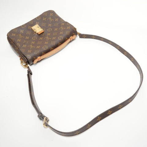 LOUIS VUITTON Monogram Pochette Metis MM (2013 model) Shoulder Bag Brown WS27695