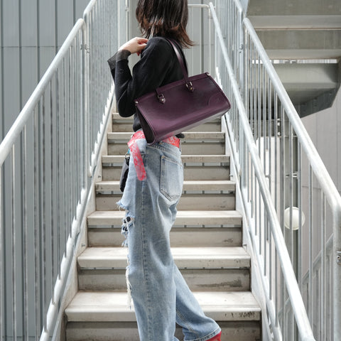 LOUIS VUITTON Epi Madeleine PM, made in 2008. Shoulder Bag purple WS27696